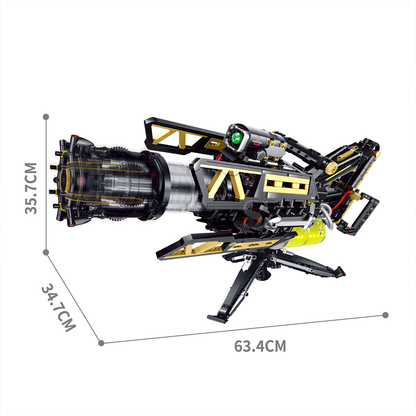 Motorised Rotary-Barrel Kinetic Blaster Building Kit