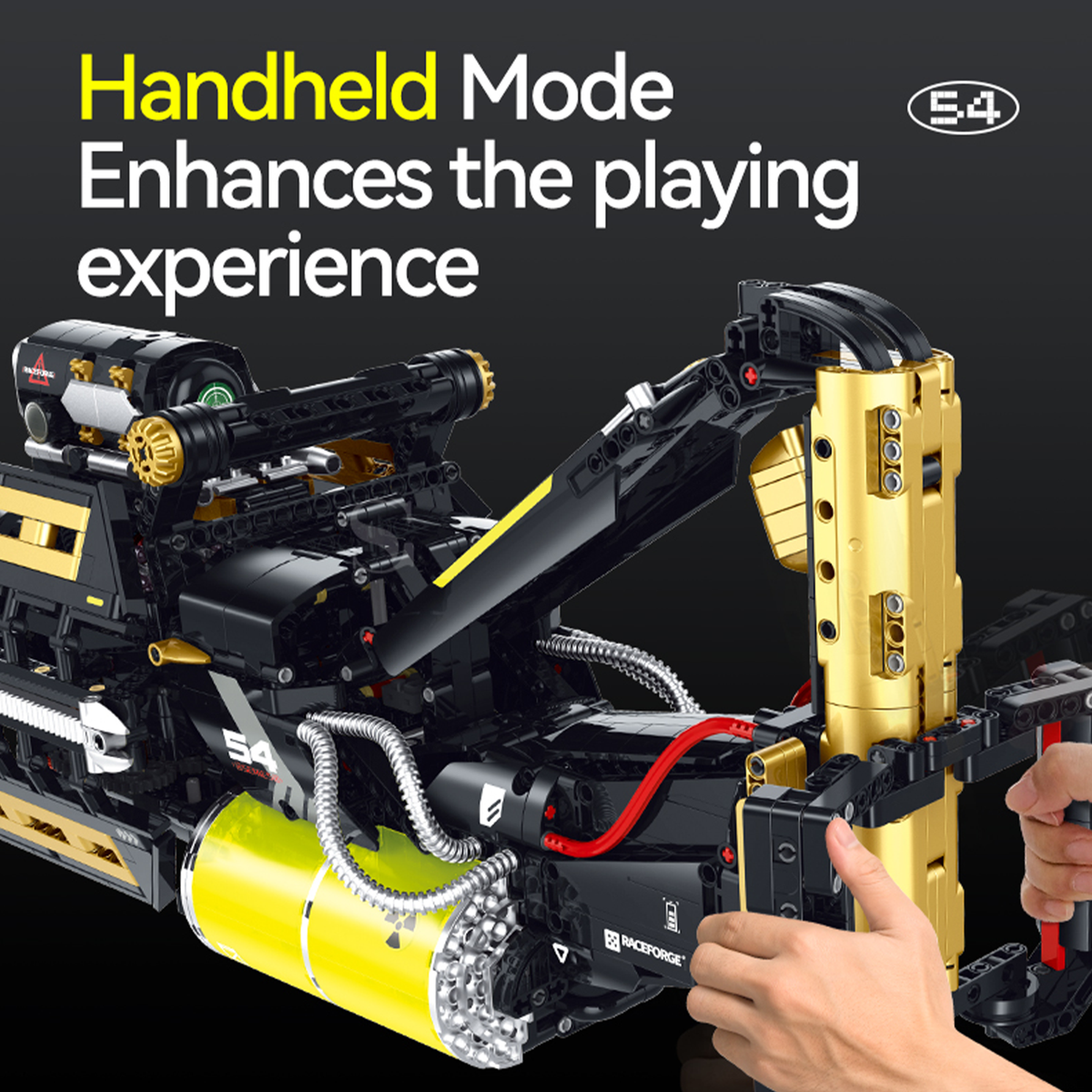 Motorised Rotary-Barrel Kinetic Blaster Building Kit