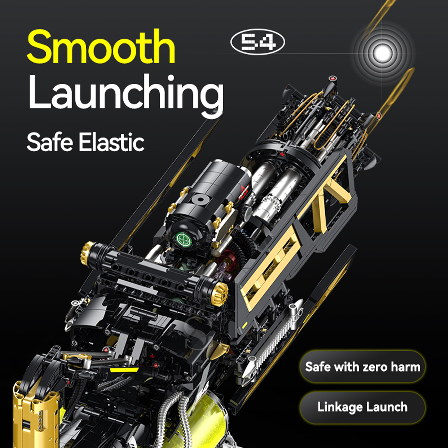 Motorised Rotary-Barrel Kinetic Blaster Building Kit