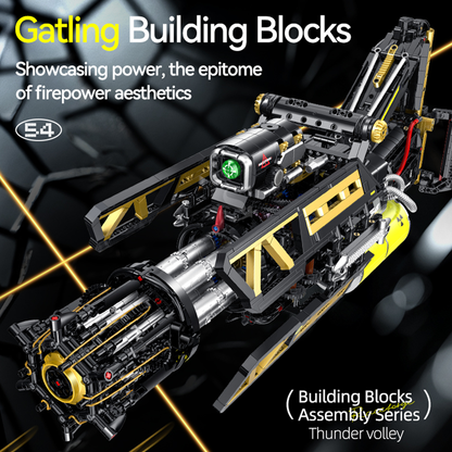 Motorised Rotary-Barrel Kinetic Blaster Building Kit