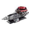 BR60555 motorized V12 engine model kit, 2378 pcs: moving pistons, 5-speed control, LED lights, sound & mist effects. Age 14+.