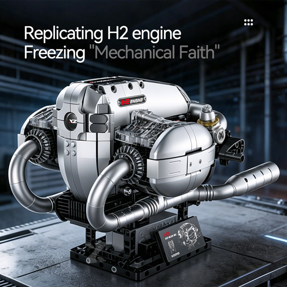 Motorized H2 Boxer Engine Building Set