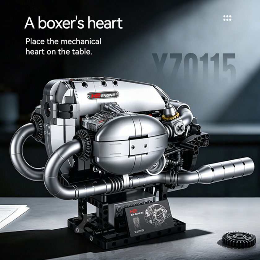 Motorized H2 Boxer Engine Building Set