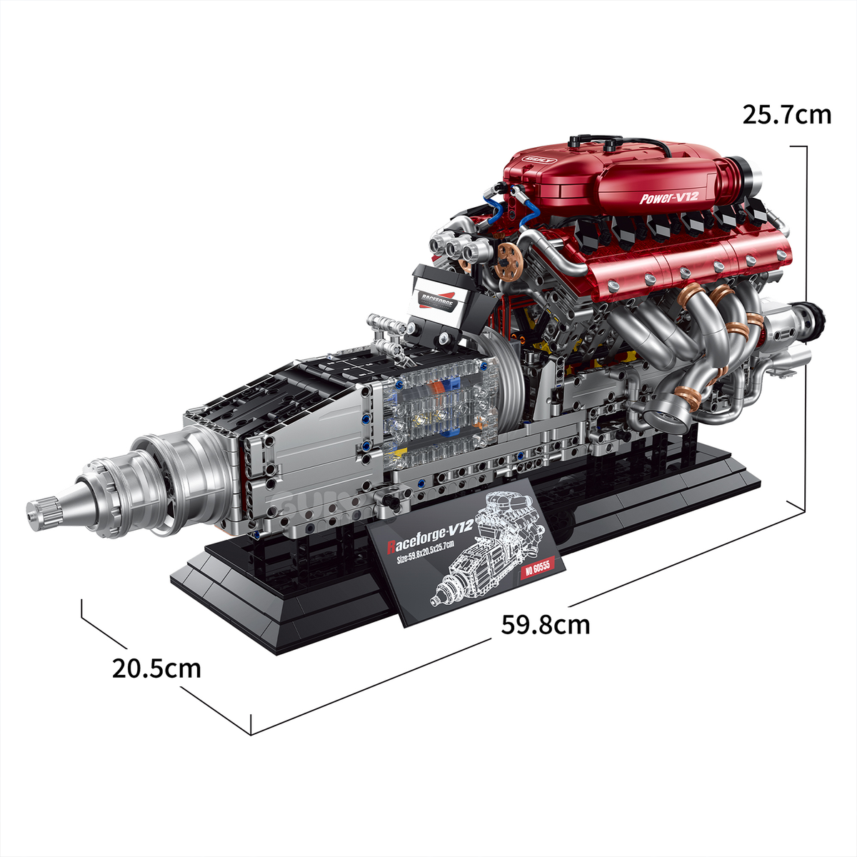Motorized V12 Engine Building Model Kit