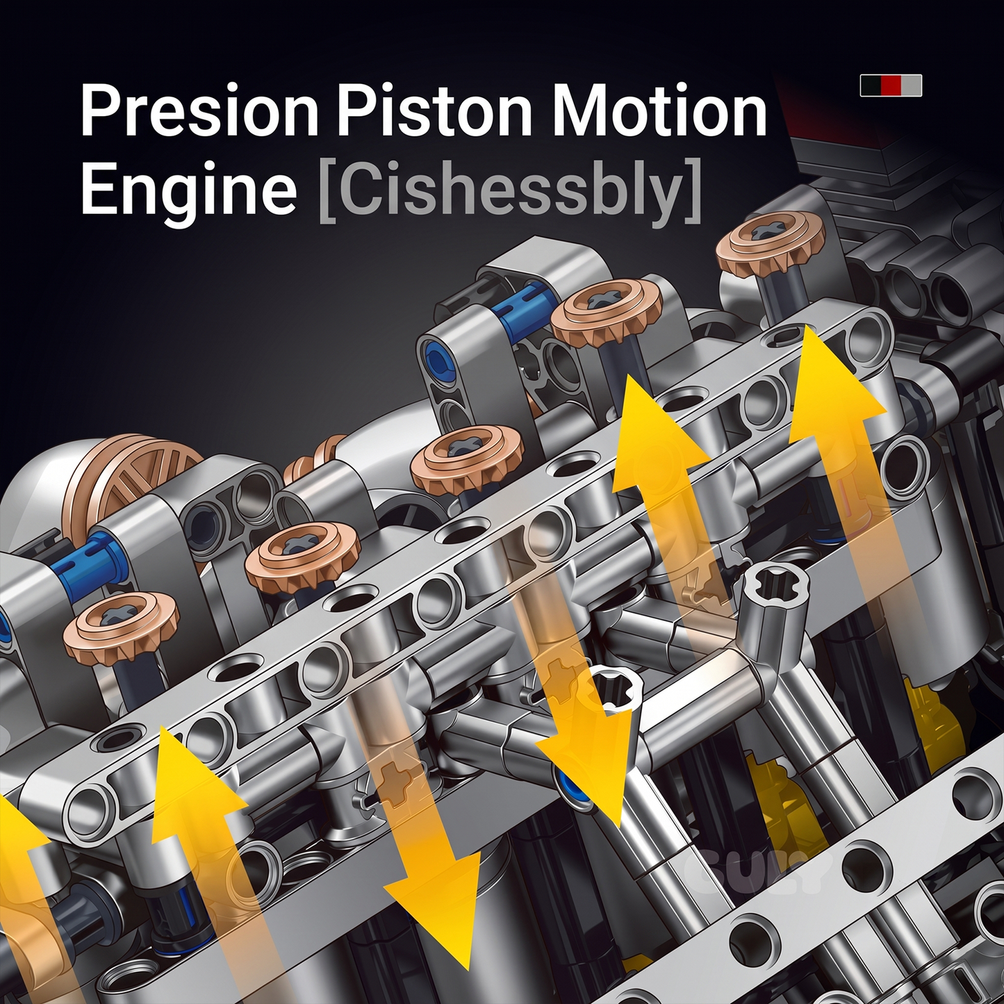 Motorized V12 Engine Building Model Kit
