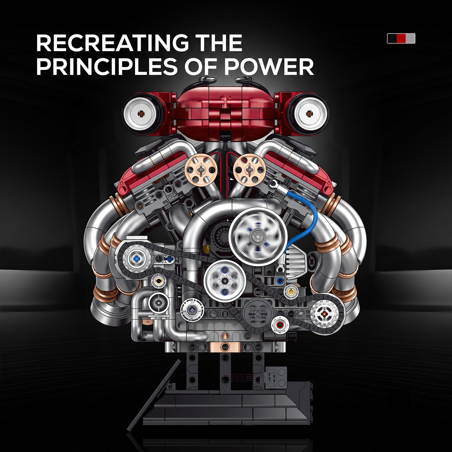 Motorized V12 Engine Building Model Kit