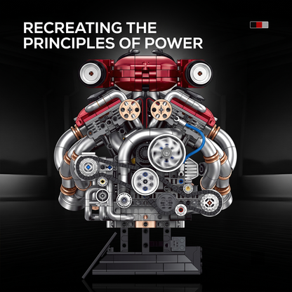 Motorized V12 Engine Building Model Kit
