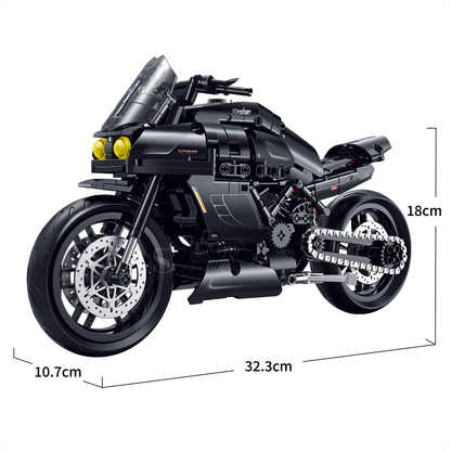 1:8 Muscle Cruiser Motorcycle Building Kit