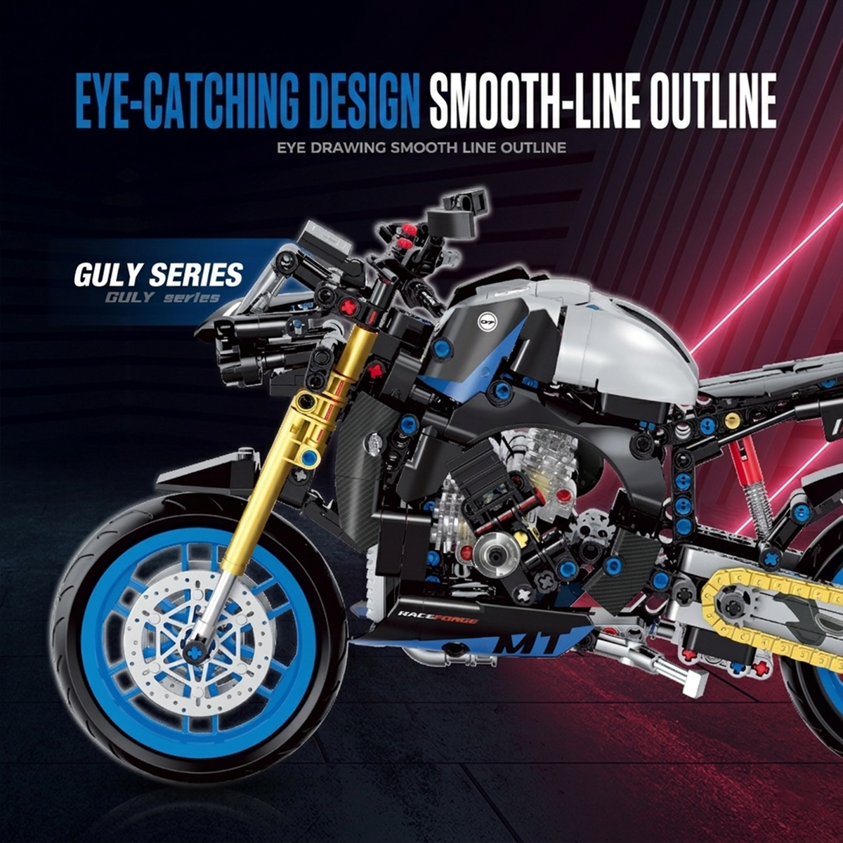 1:8 Naked Street Motorcycle Building Kit