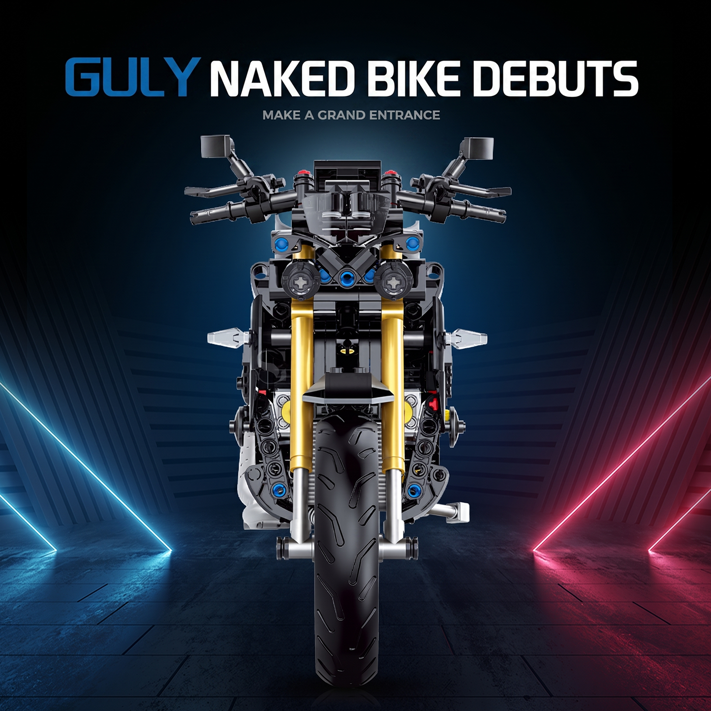 1:8 Naked Street Motorcycle Building Kit