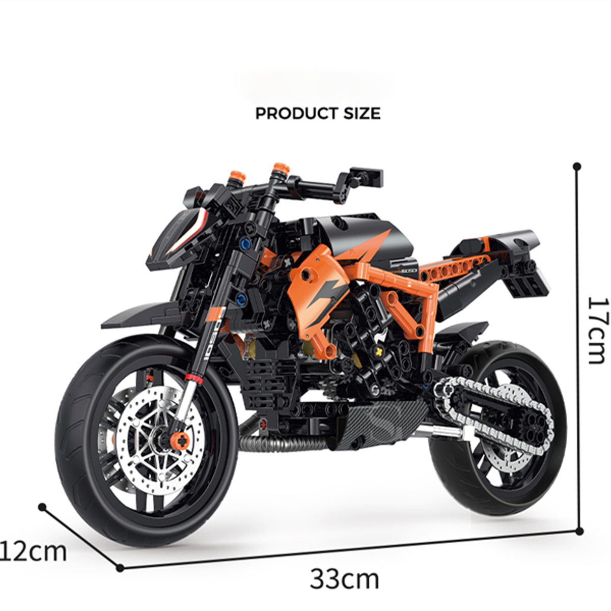 1:8 Naked Street Motorcycle Building Kit
