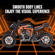 1:8 Naked Street Motorcycle Building Set – 529 Pcs Building Block Model
