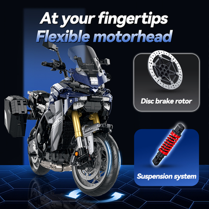 1:5 Navy Sport-Touring Motorcycle Building Kit