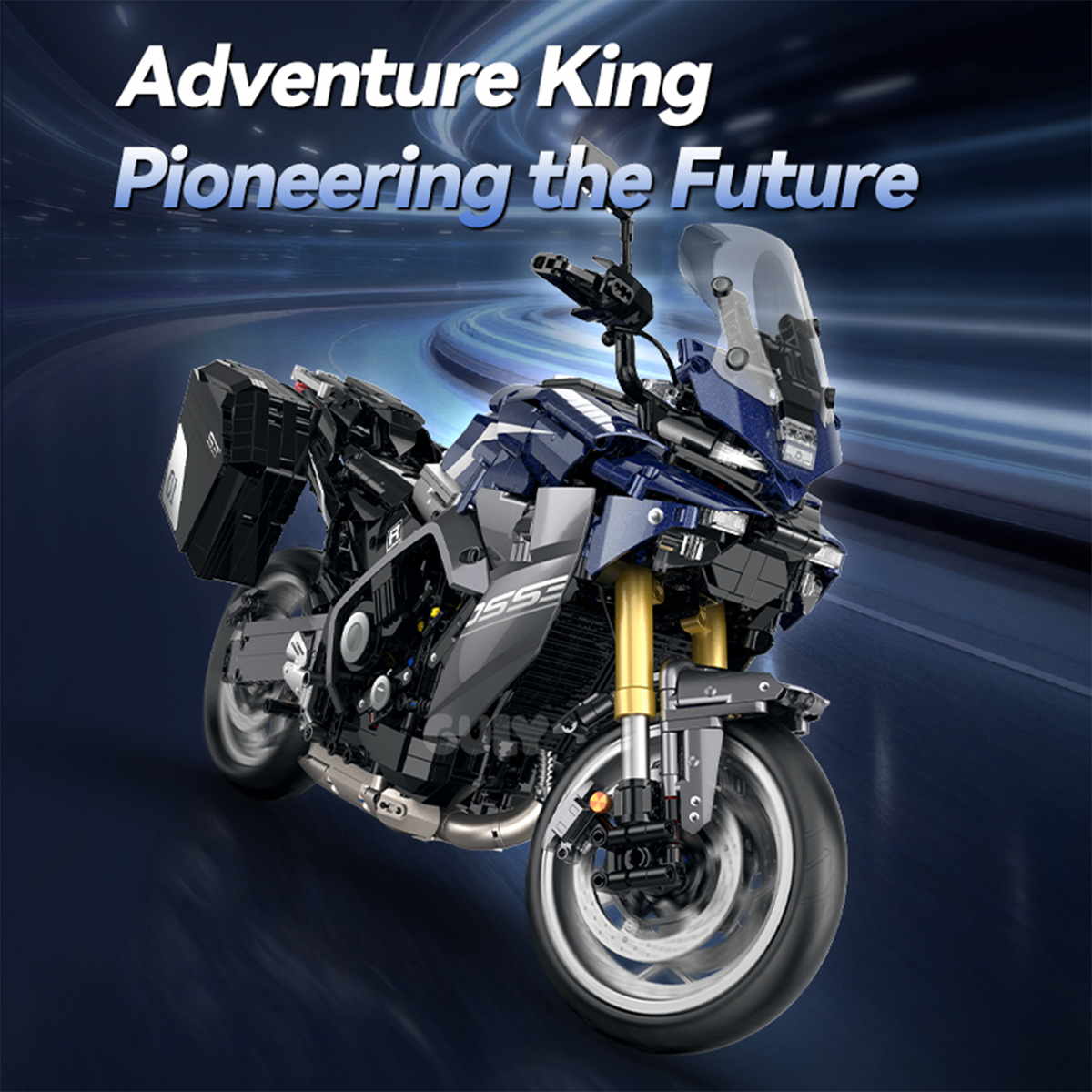 1:5 Navy Sport-Touring Motorcycle Building Kit