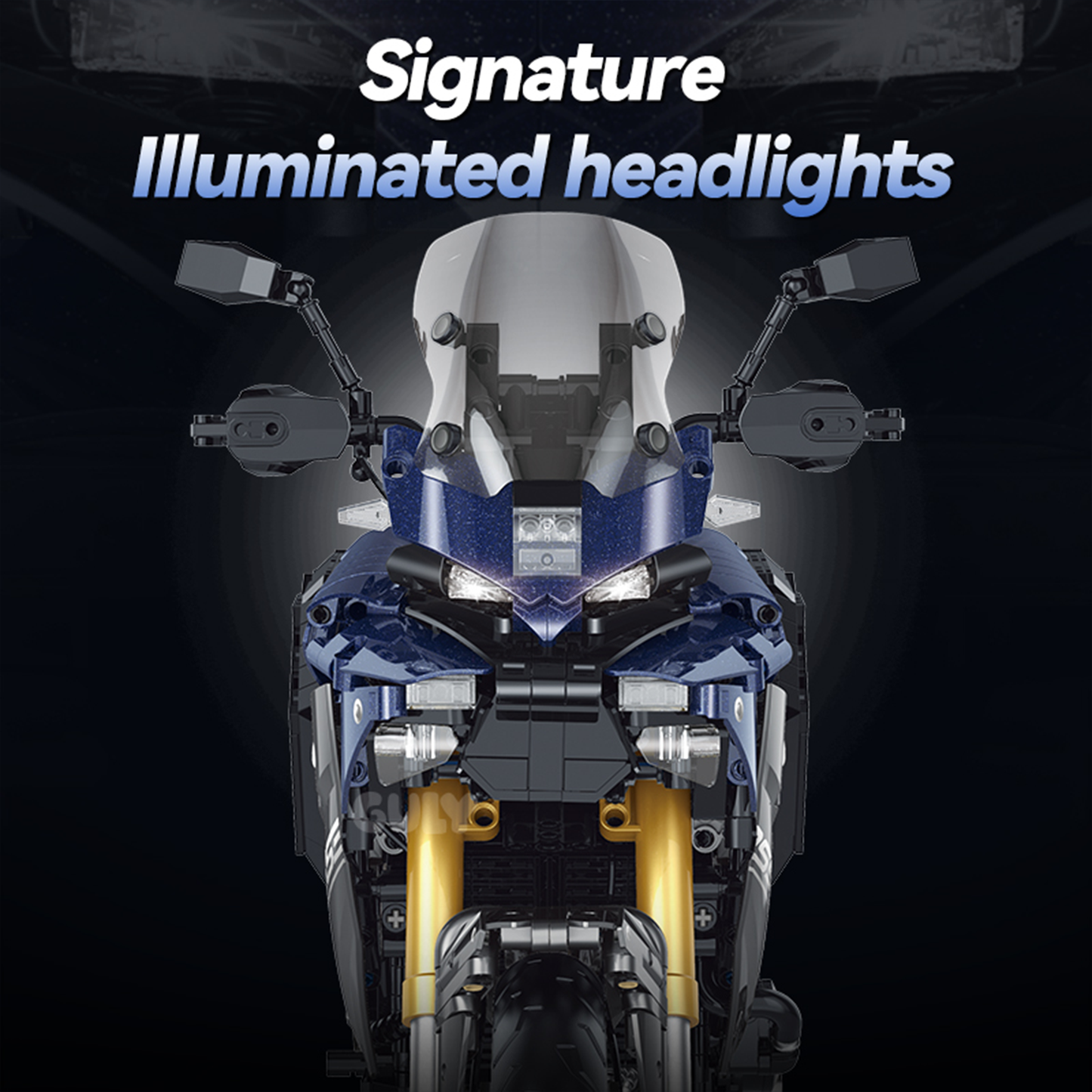 1:5 Navy Sport-Touring Motorcycle Building Kit