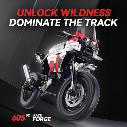 1:8 Off-Road Adventure Motorcycle Building Kit