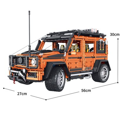 1:8 Off-Road Explorer SUV Building Set — Metallic Orange