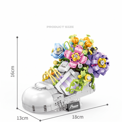 Pastel Floral Sneaker Bouquet Building Kit