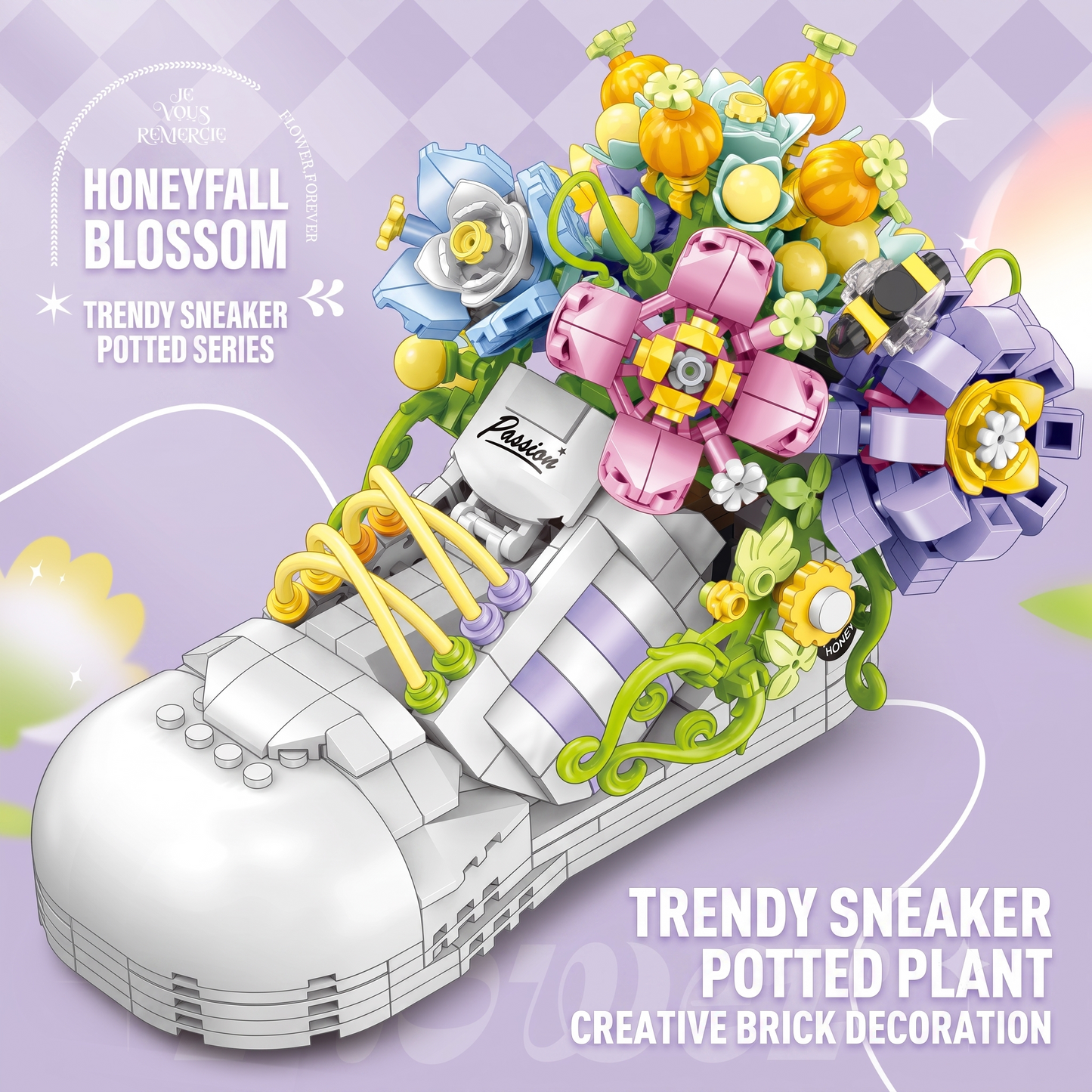 Pastel Floral Sneaker Bouquet Building Kit