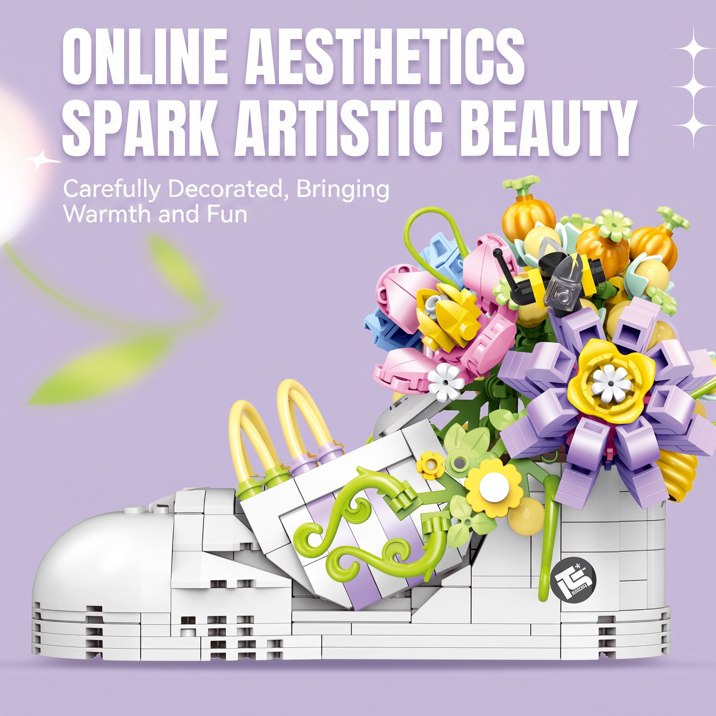 Pastel Floral Sneaker Bouquet Building Kit