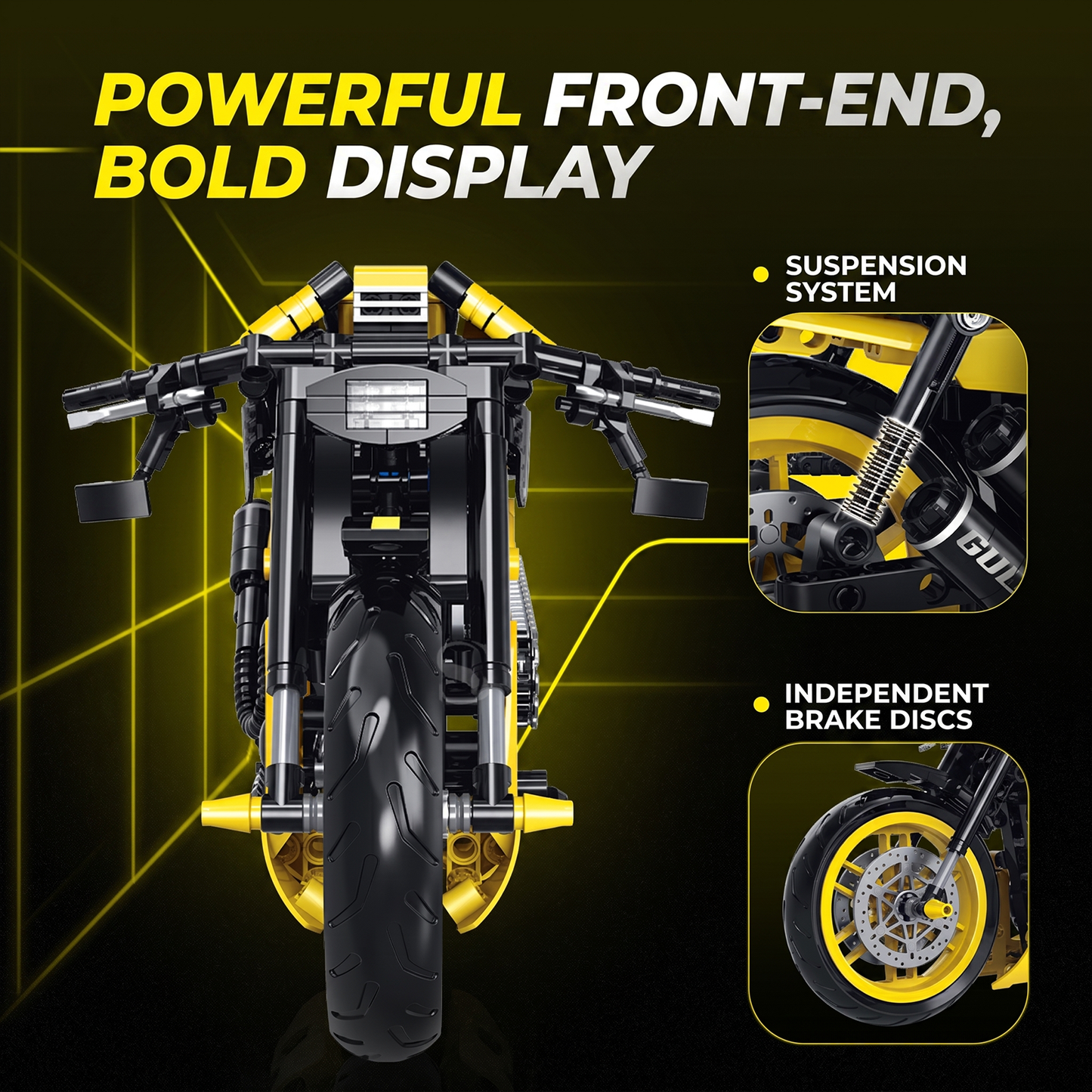 1:8 Power-Cruiser Motorcycle Building Kit