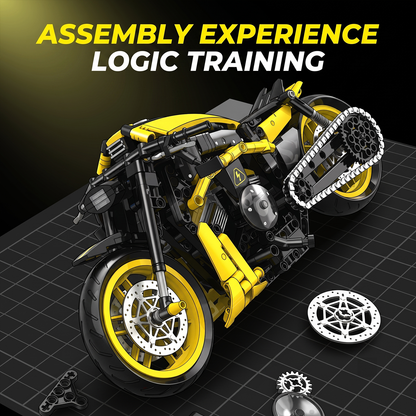 1:8 Power-Cruiser Motorcycle Building Kit