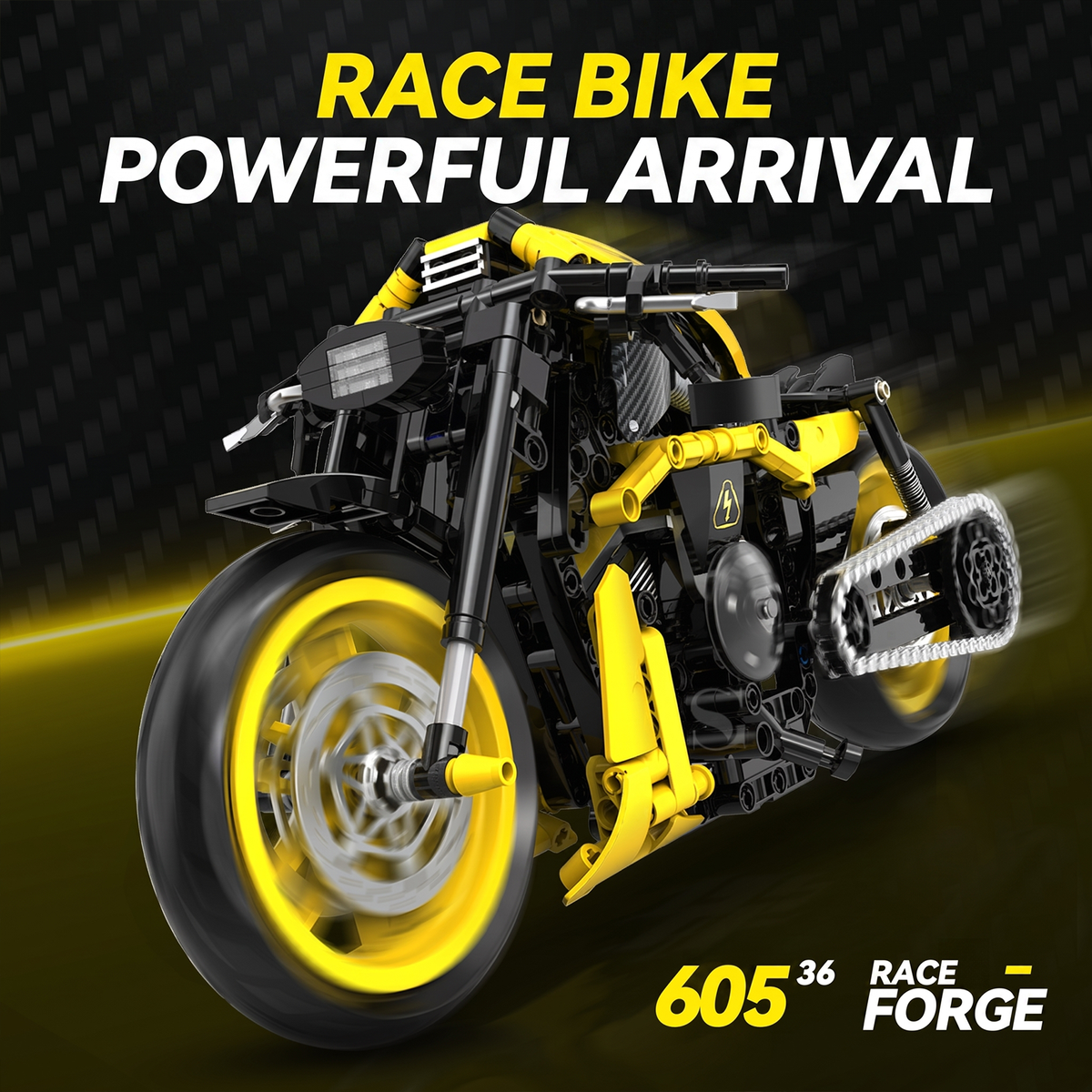 1:8 Power-Cruiser Motorcycle Building Kit
