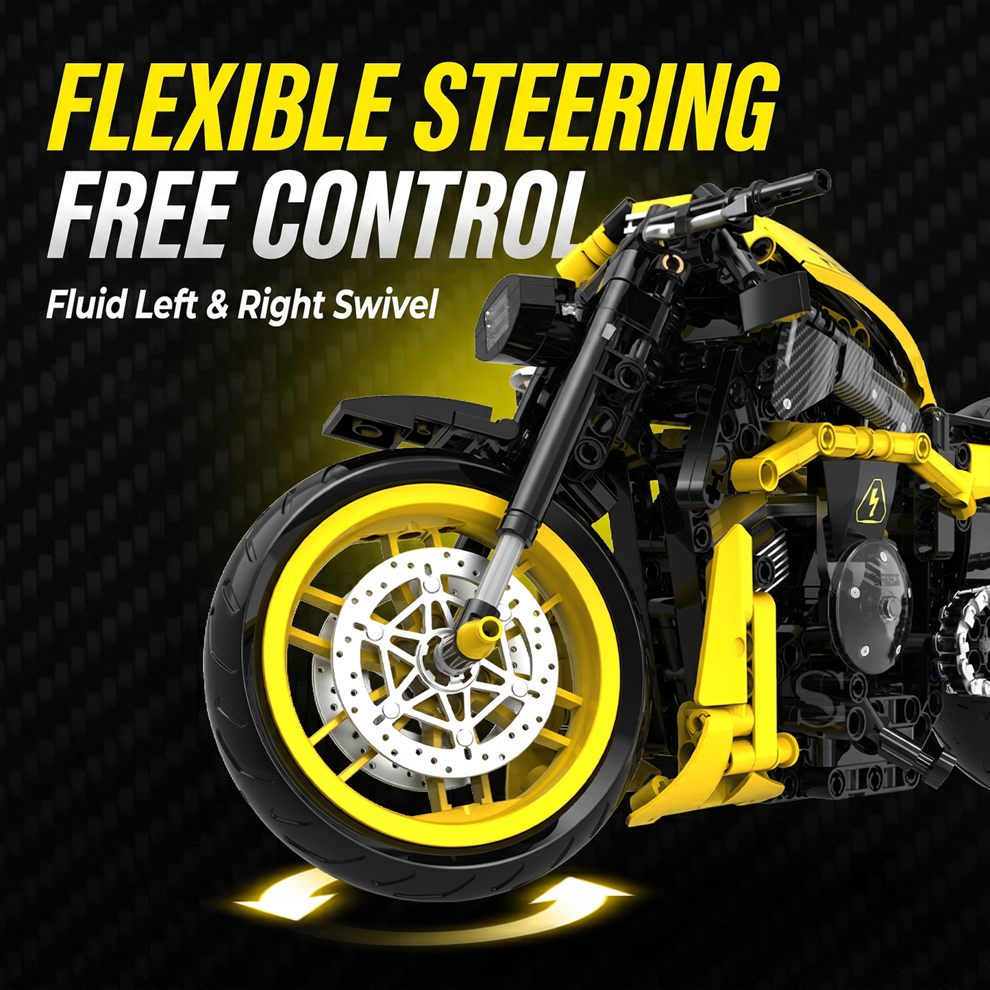 1:8 Power-Cruiser Motorcycle Building Kit