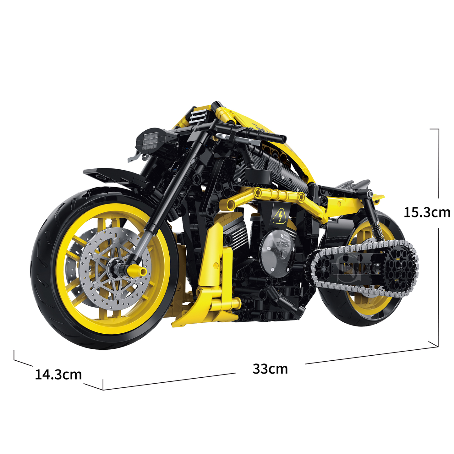 1:8 Power-Cruiser Motorcycle Building Kit