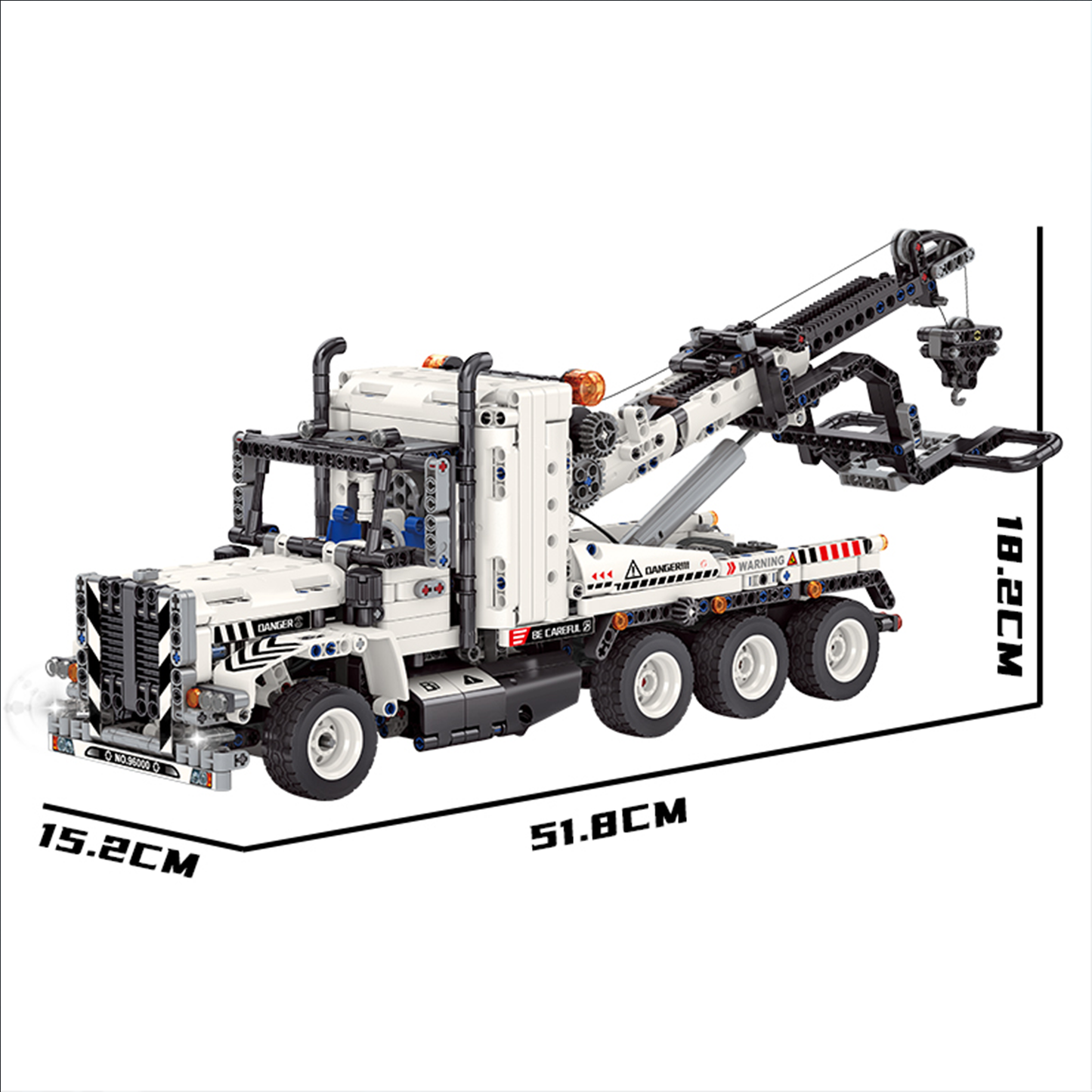 6-in-1 RC Engineering Wrecker Tow Truck Building Set