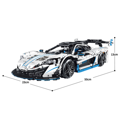 1:10 RC Drift Supercar Building Set — Crystal White