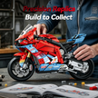 1:5 Racing Motorcycle – Red/Blue Livery Building Set