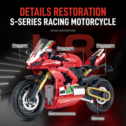 1:8 Racing Sport Superbike Building Kit