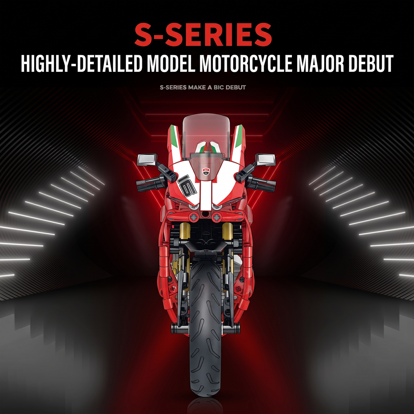 1:8 Racing Sport Superbike Building Kit