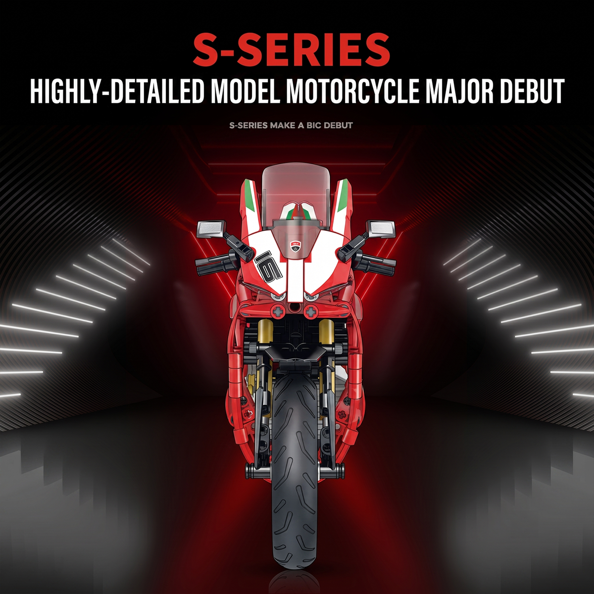 1:8 Racing Sport Superbike Building Kit