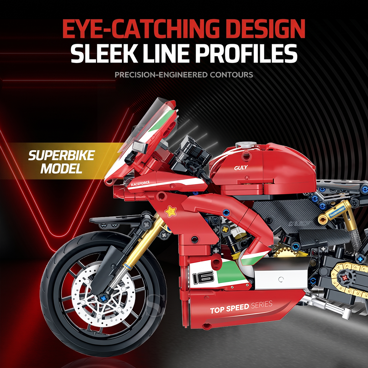 1:8 Racing Sport Superbike Building Kit