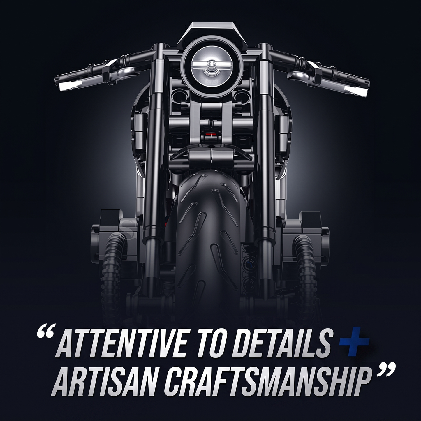 1:8 Retro Cruiser Motorcycle Building Kit