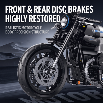 1:8 Retro Cruiser Motorcycle Building Kit