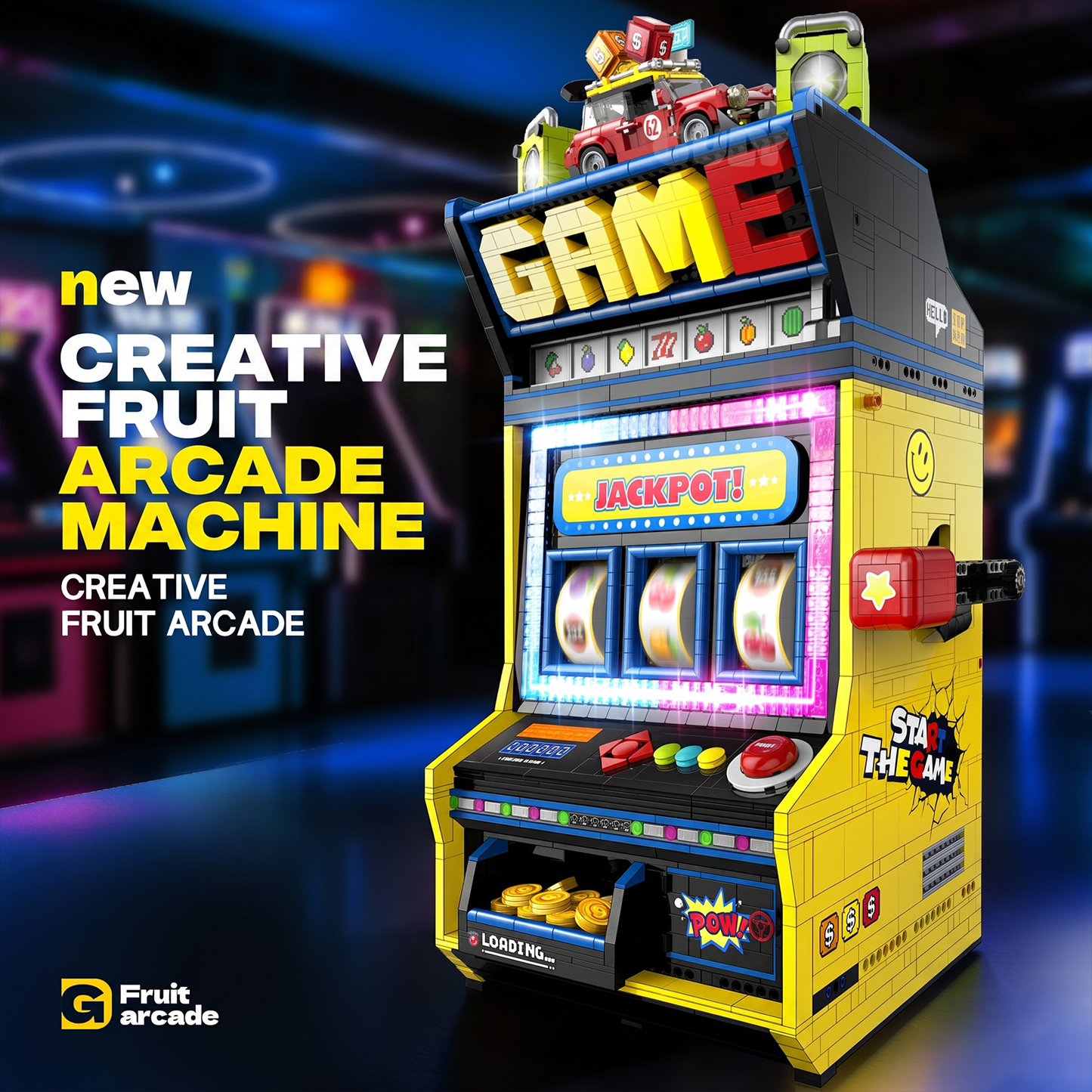 Retro Fruit Arcade Machine Building Kit