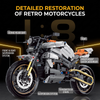 1:8 Retro Naked Street Motorcycle Building Kit