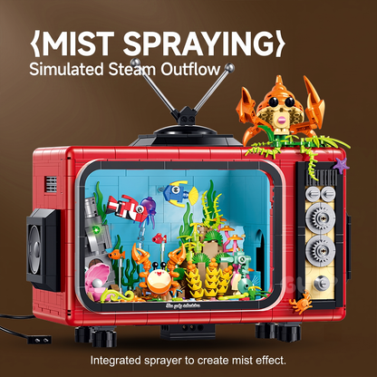 Retro Ocean TV Aquarium Building Kit