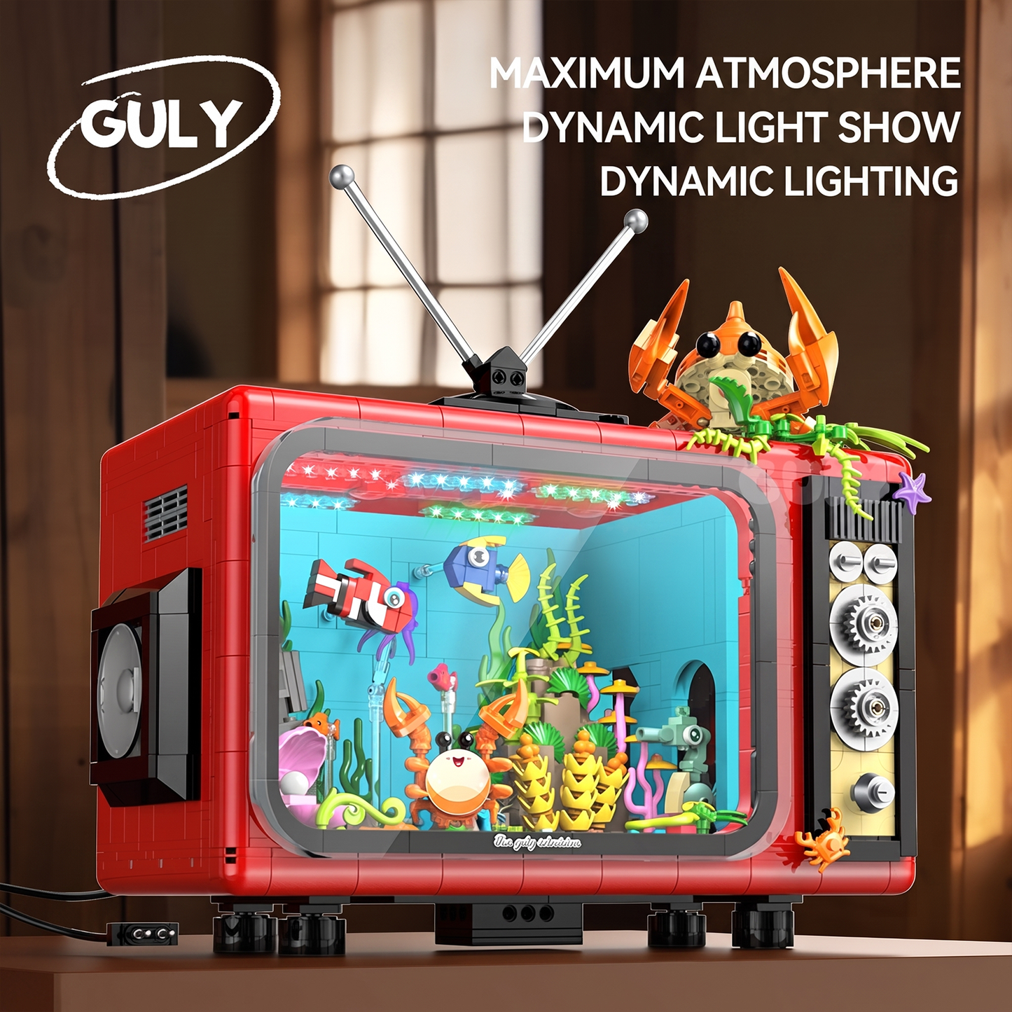 Retro Ocean TV Aquarium Building Kit