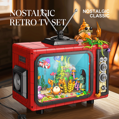 Retro Ocean TV Aquarium Building Kit