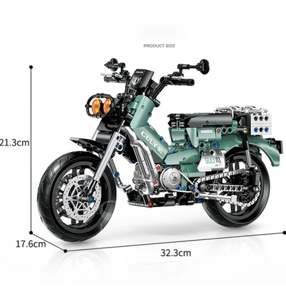 1:8 Retro Trail Motorcycle Building Kit
