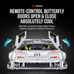 1:8 Retro Widebody Track Supercar Building Set — White