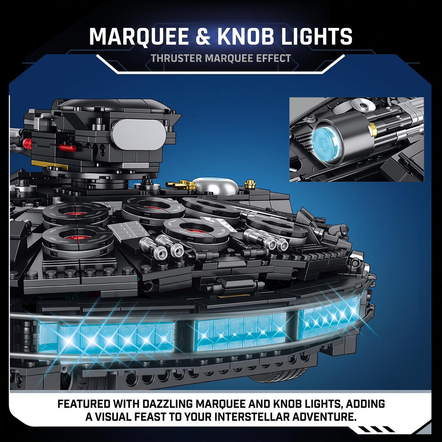 Sci-Fi Freighter Starship Building Kit