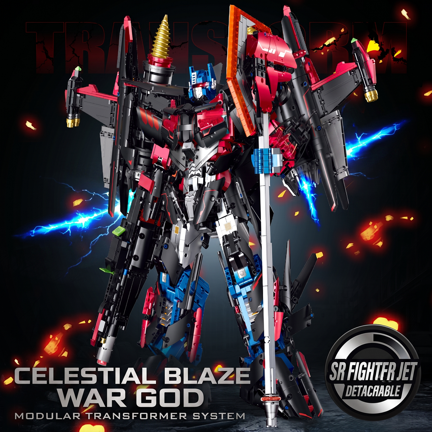 Sky-Flame Transforming War Mecha