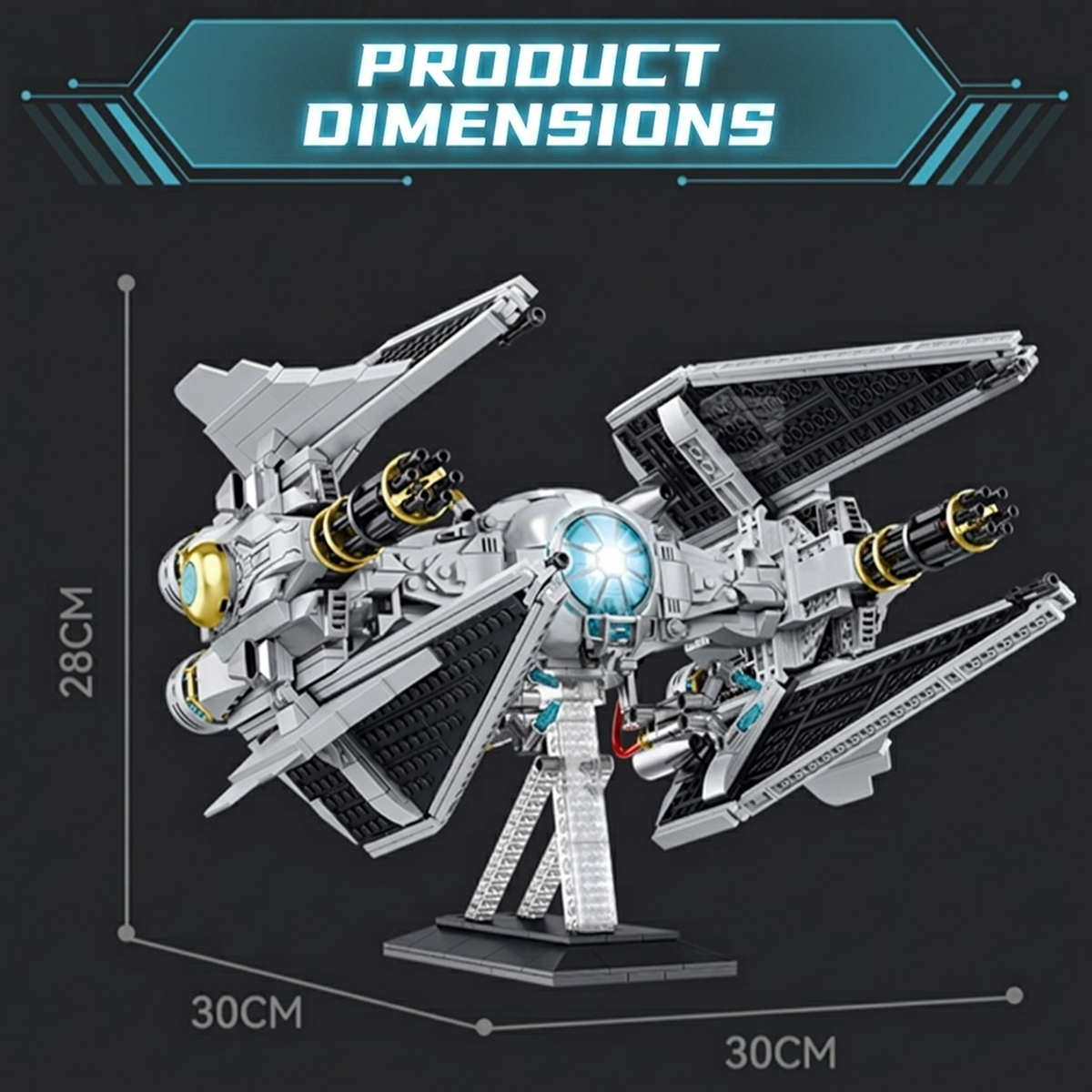 Space Interceptor Starfighter Building Kit