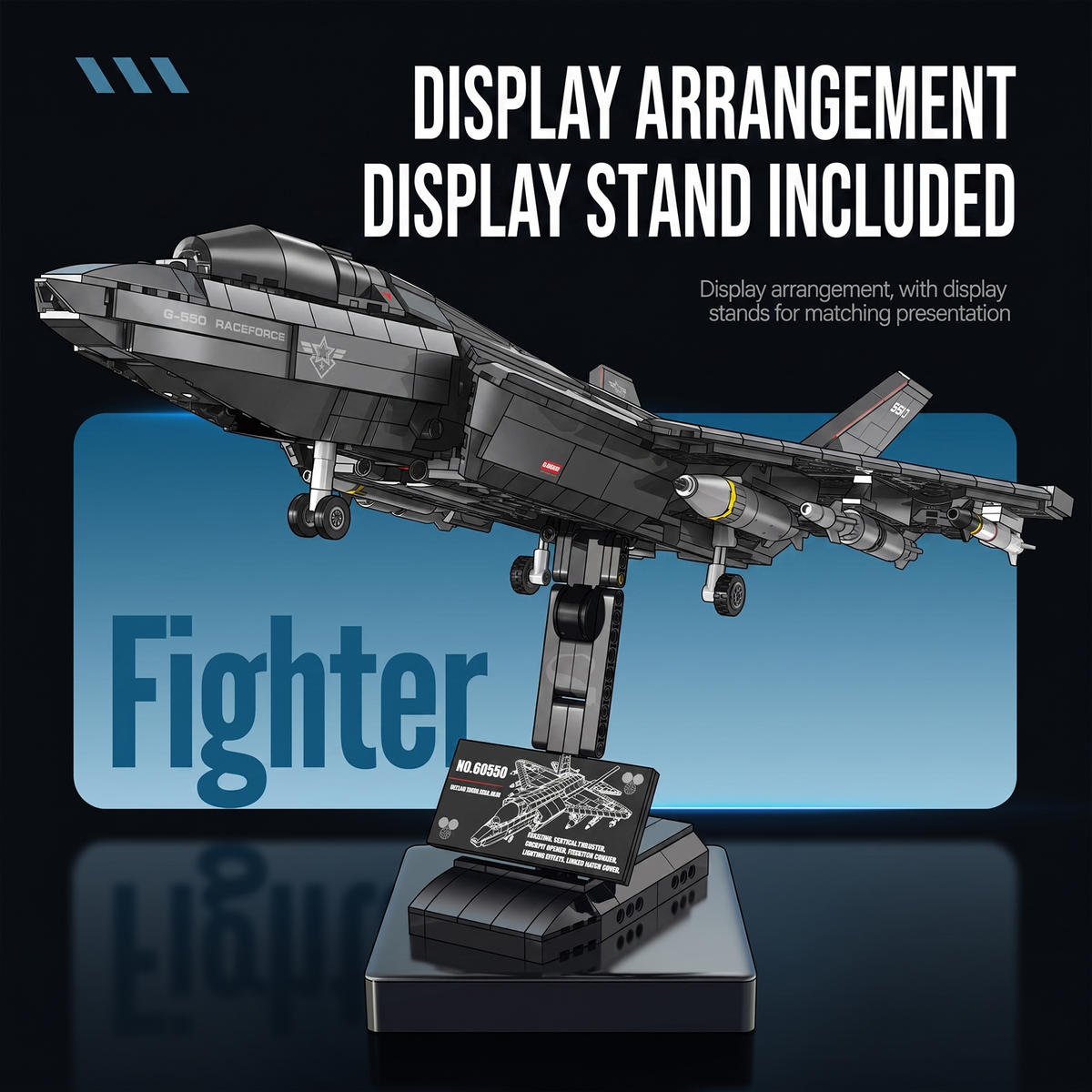 Stealth Fighter Jet Building Kit