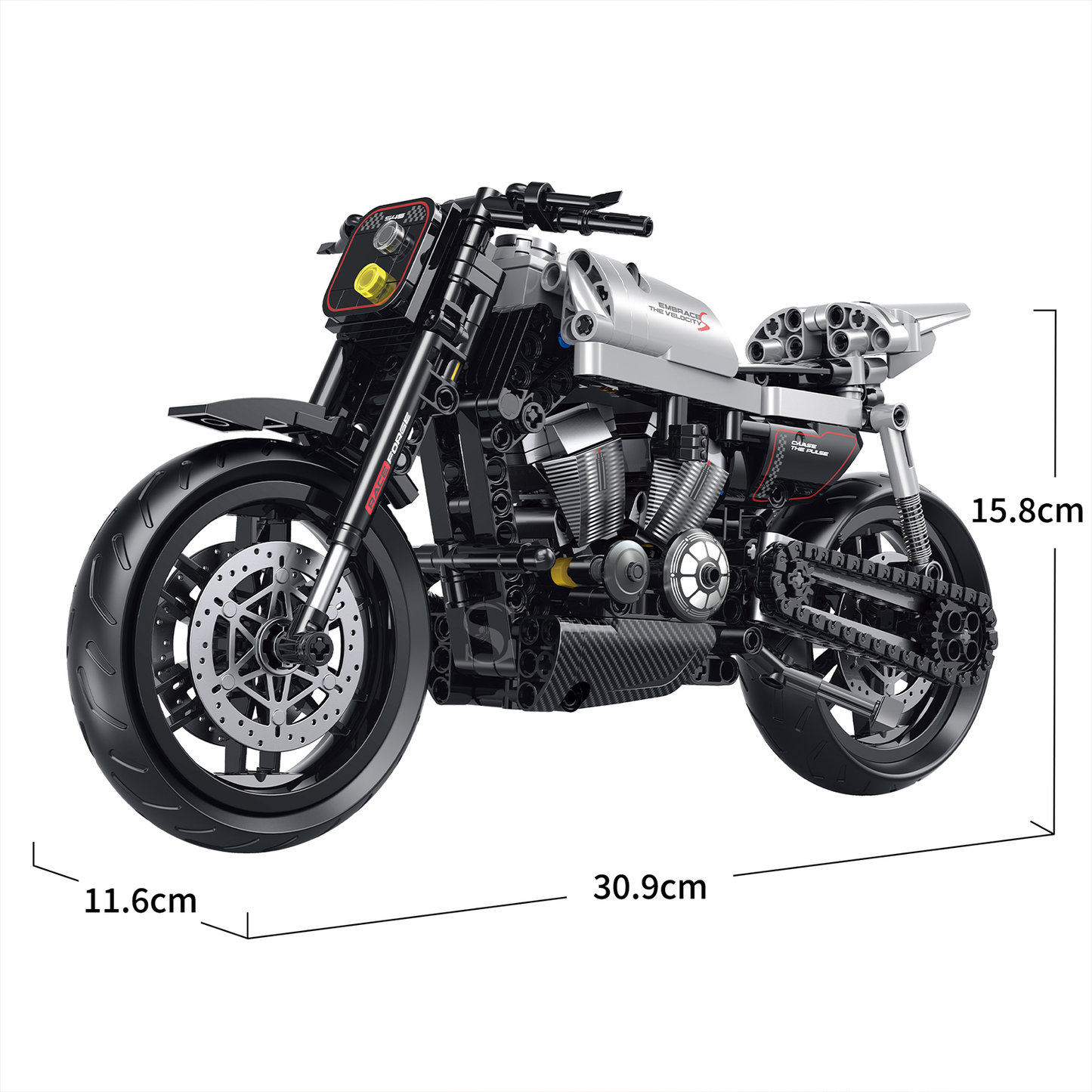 1:8 Street Tracker Motorcycle Building Kit